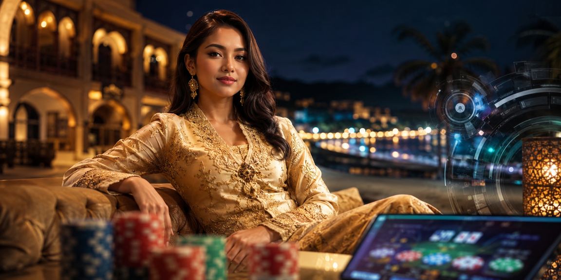 Suasana pertaruhan kasino bergaya kebaya di Langkawi dengan petronas777
